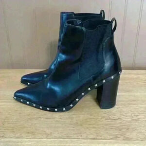 Charles By Charlie Davis Studded Boots; size 8.5